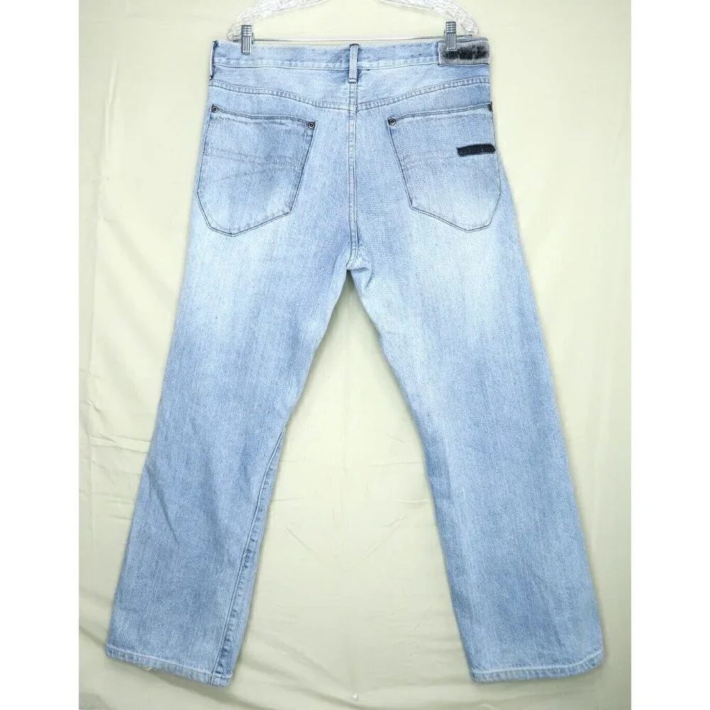 Sean John Jeans Light Wash Hamilton Classic Relaxed Fit Denim Men's 39x29 Y2K